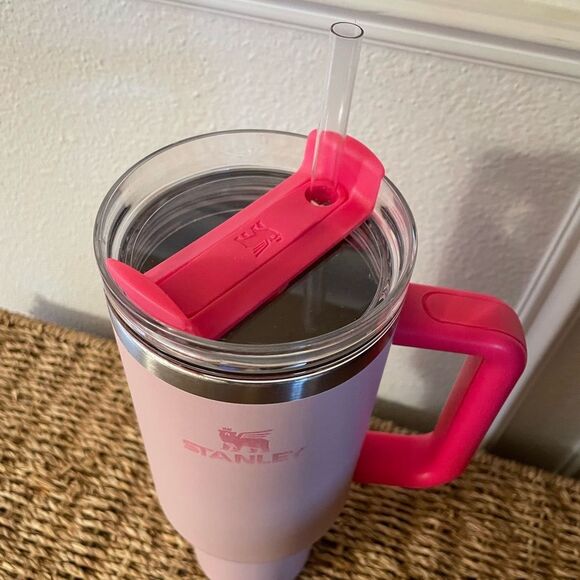 Stanley 40 Ounce Metal Light Pink Dark Pink Tumbler - Picture 4 of 14